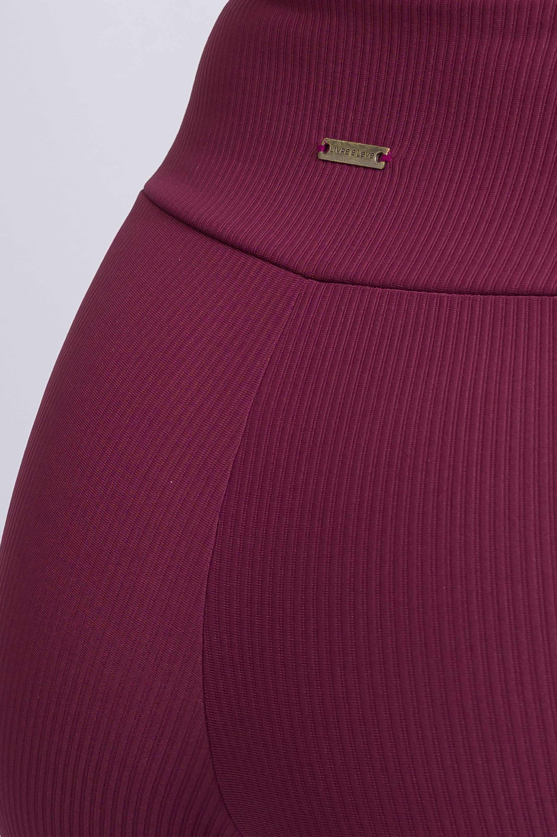 Calça Flare Canelada Roxa - Image 5