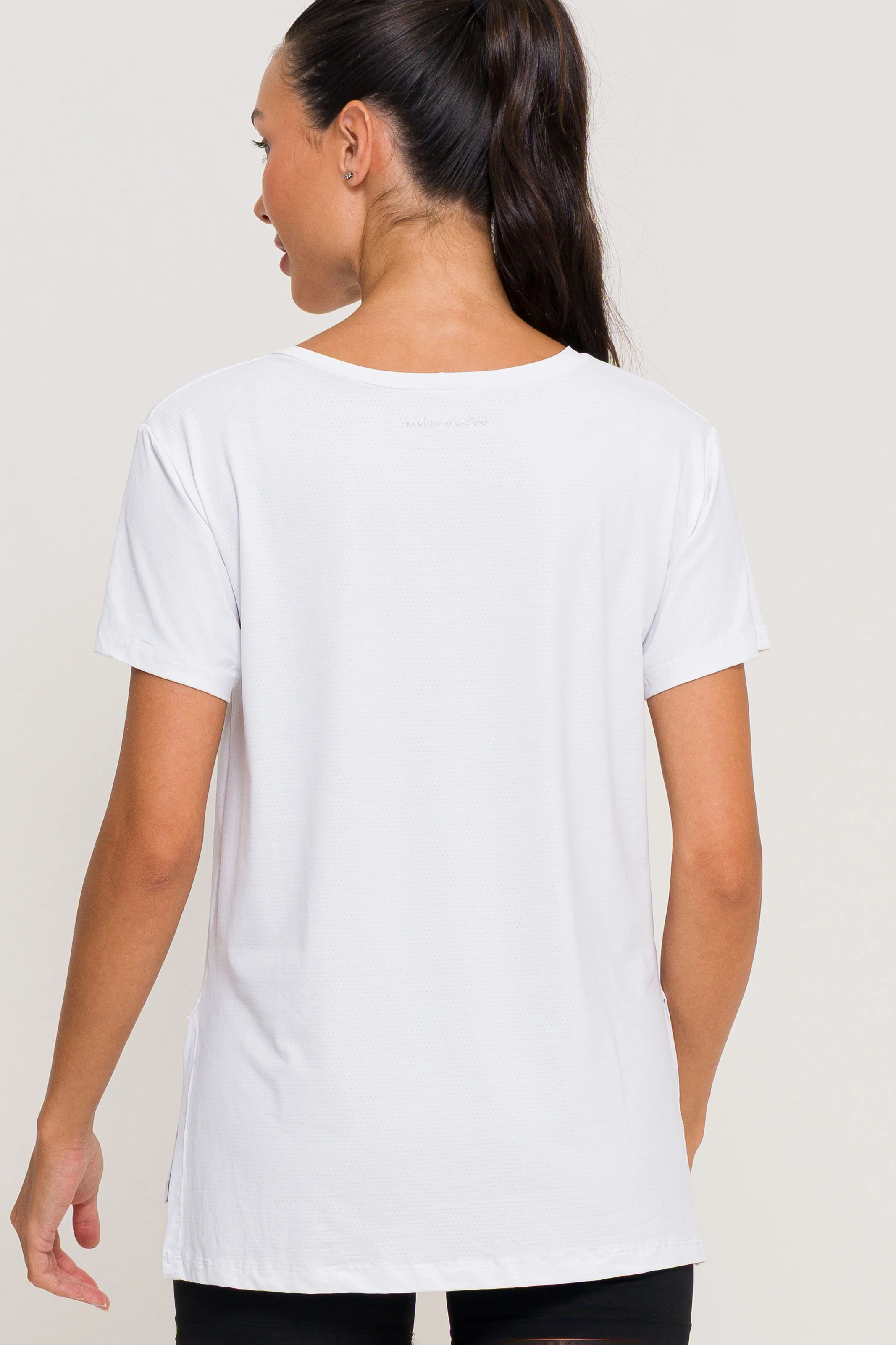 Blusa com Fenda na Lateral Branca - Image 3