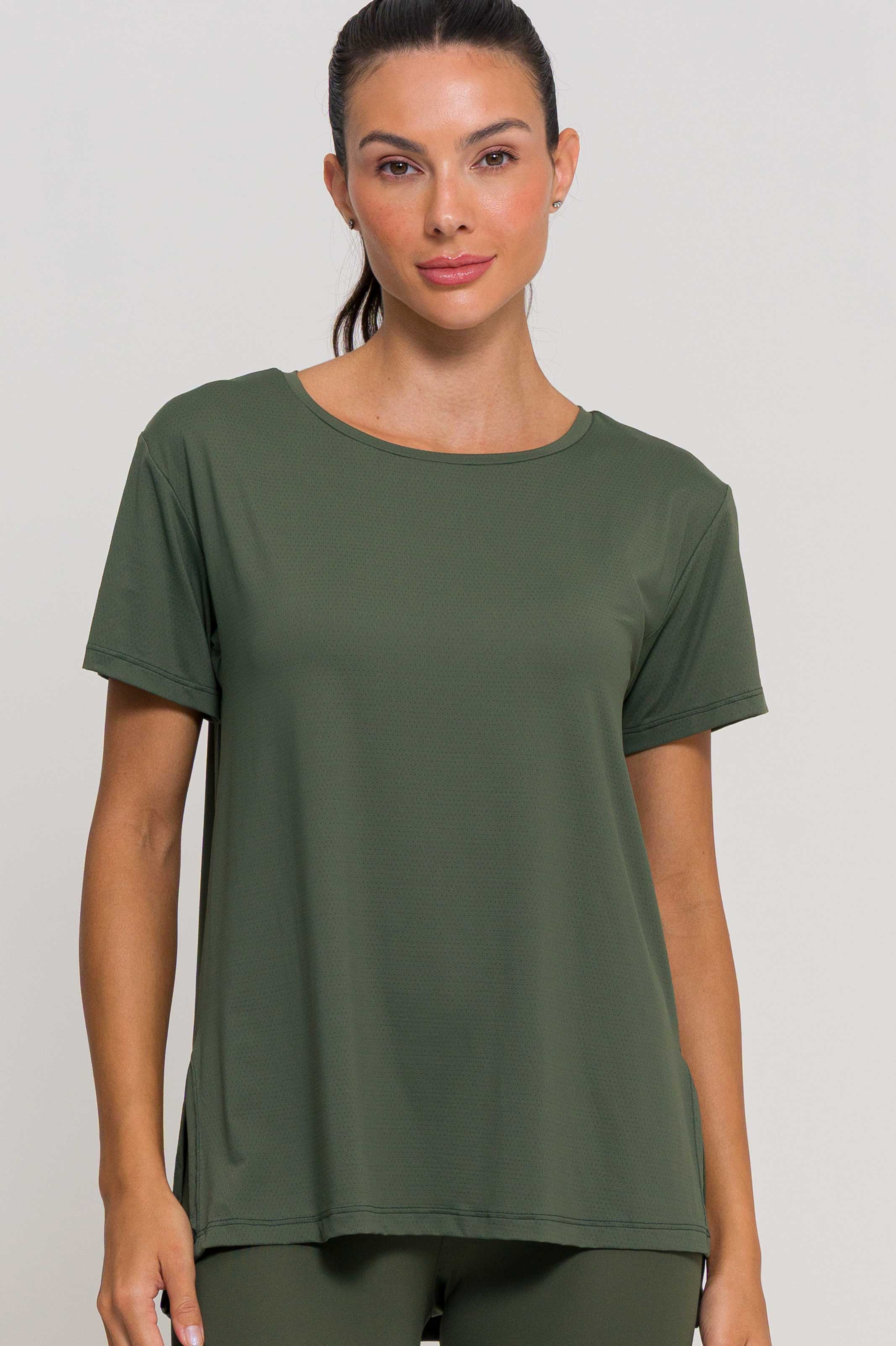 Blusa com Fenda na Lateral Verde - Image 4