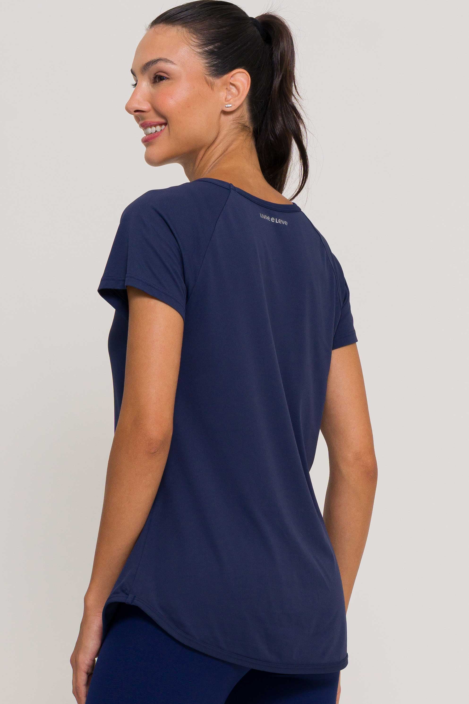 Blusa Run de Poliamida Marinho - Image 3