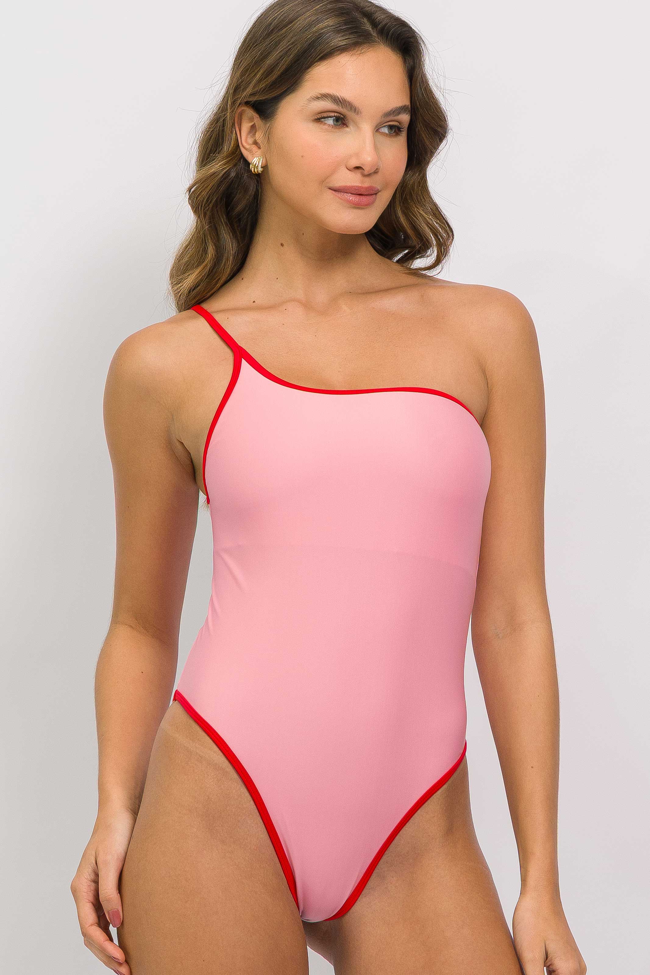 Maiô Ombro Só Viés Rosa - Image 5