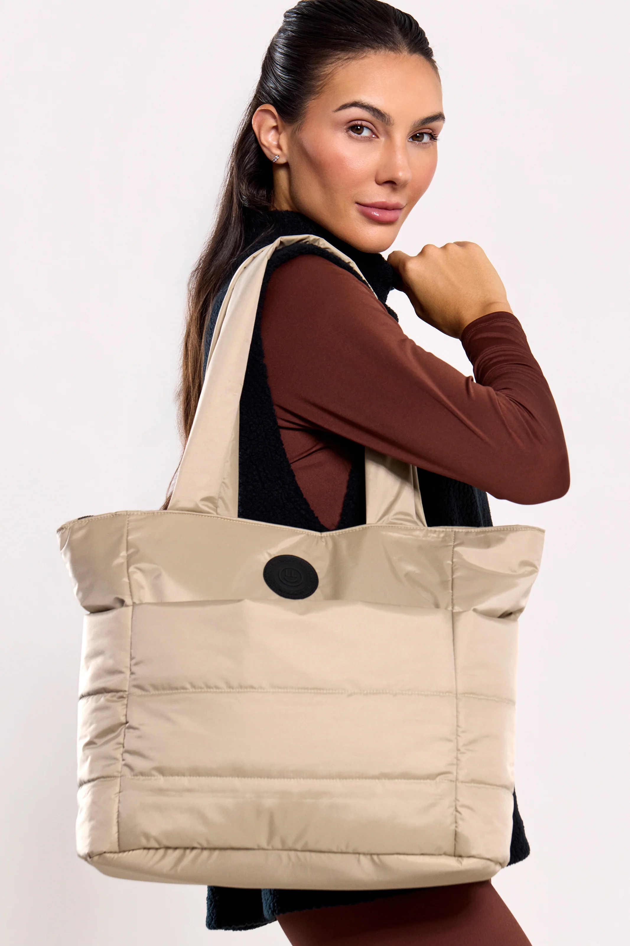 Bolsa Puffer Bege - Image 2