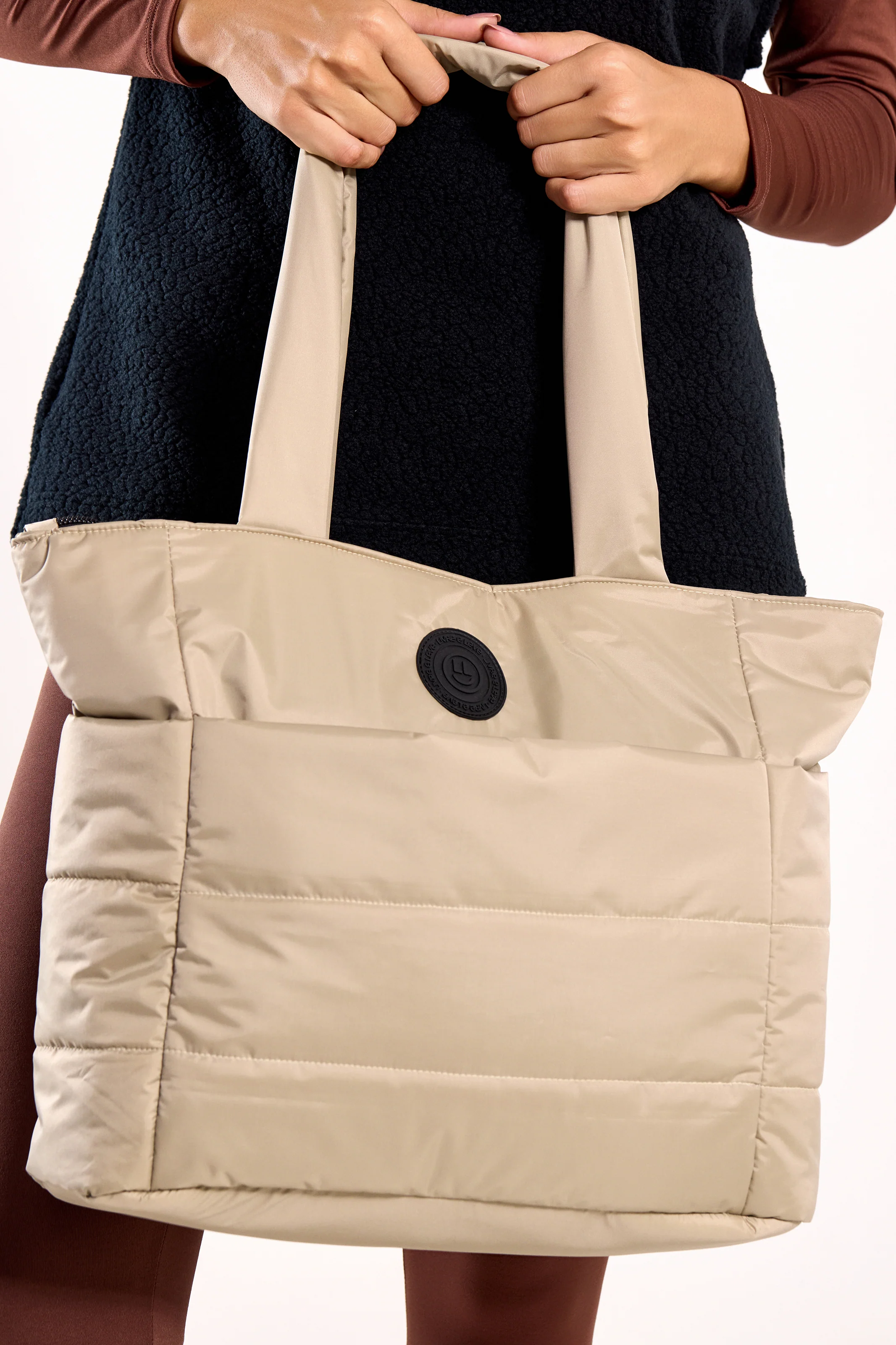 Bolsa Puffer Bege - Image 3