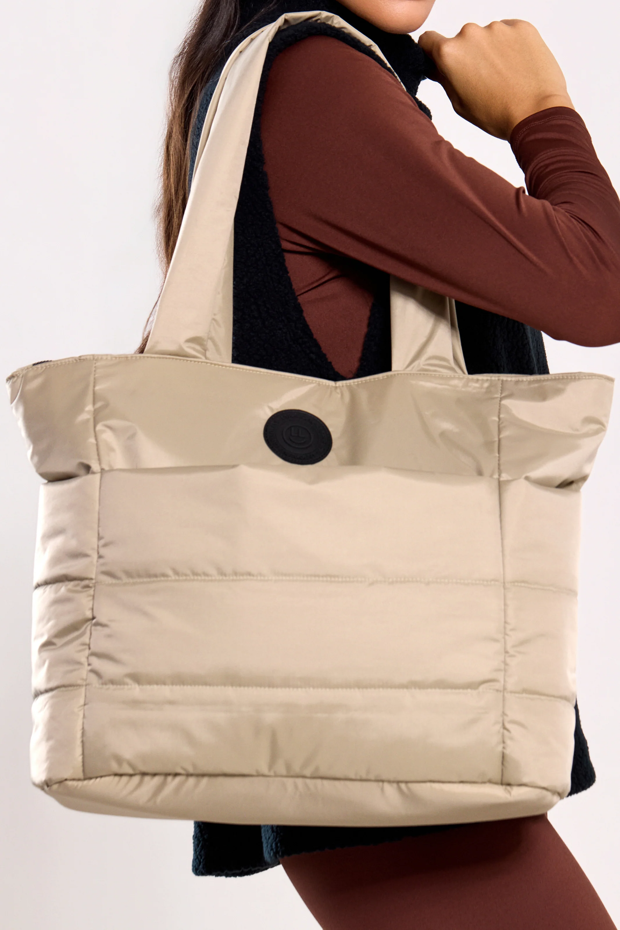 Bolsa Puffer Bege - Image 4