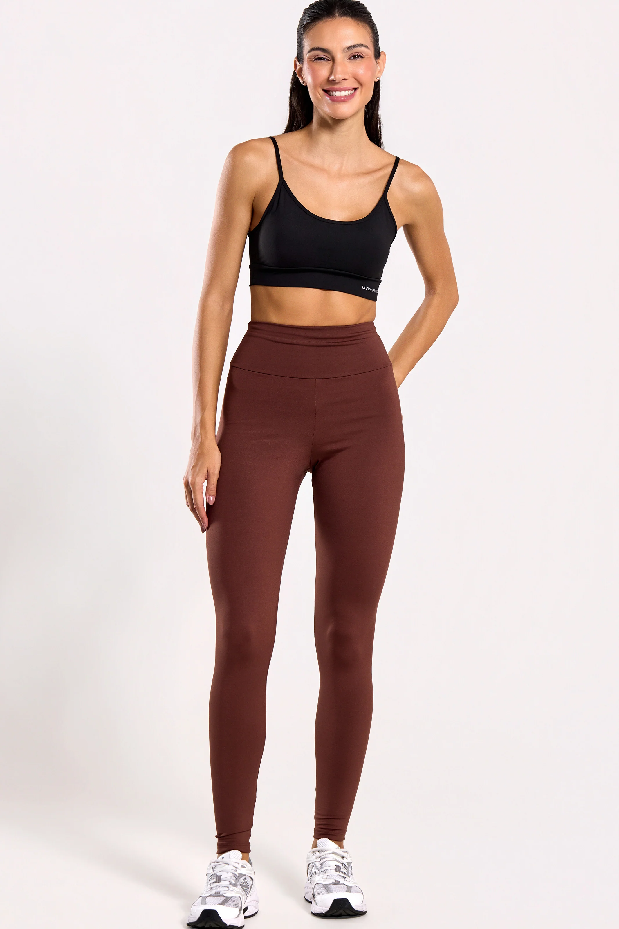 Calça Legging Térmica Marrom - Image 4