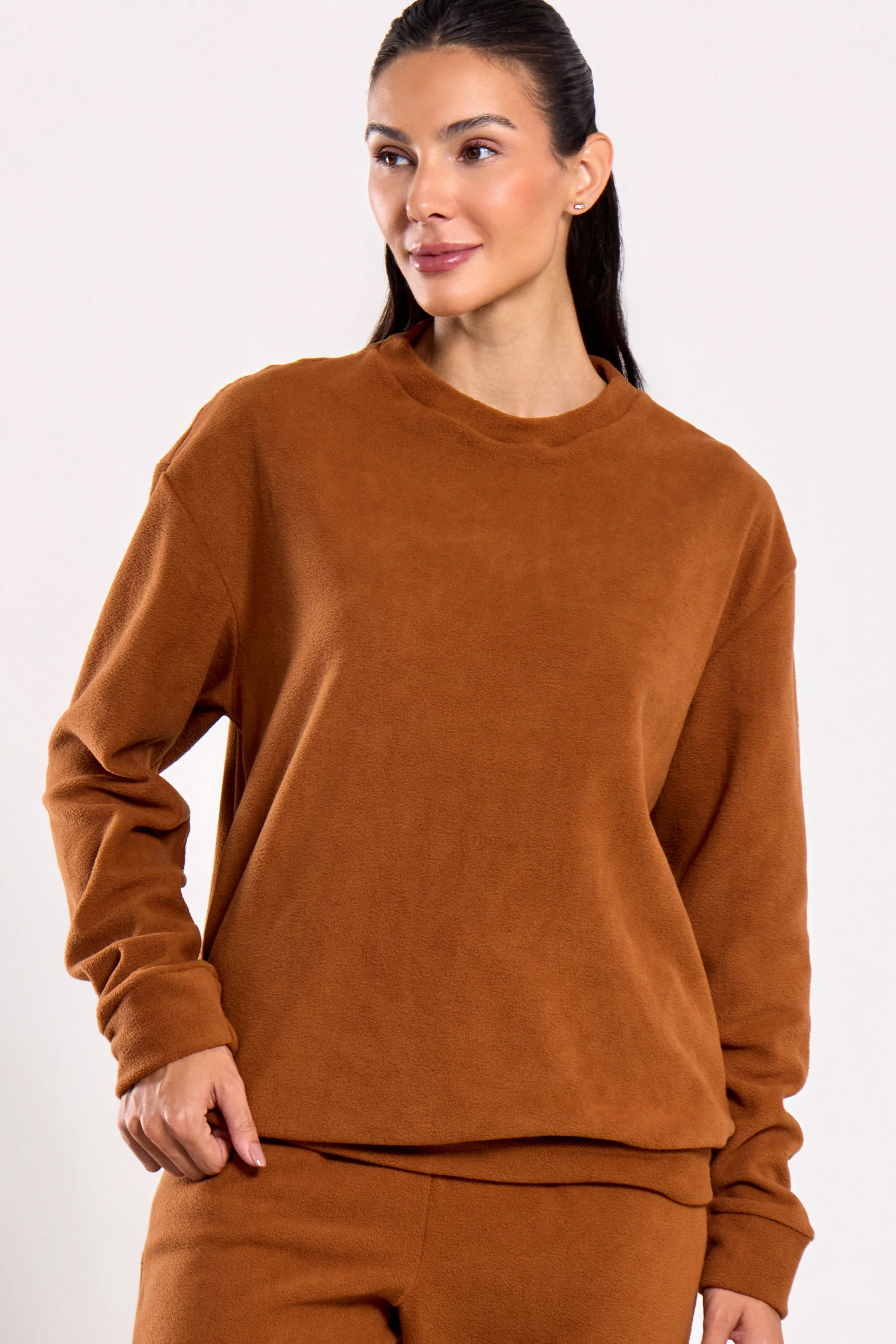 Casaco Térmico de Fleece Marrom