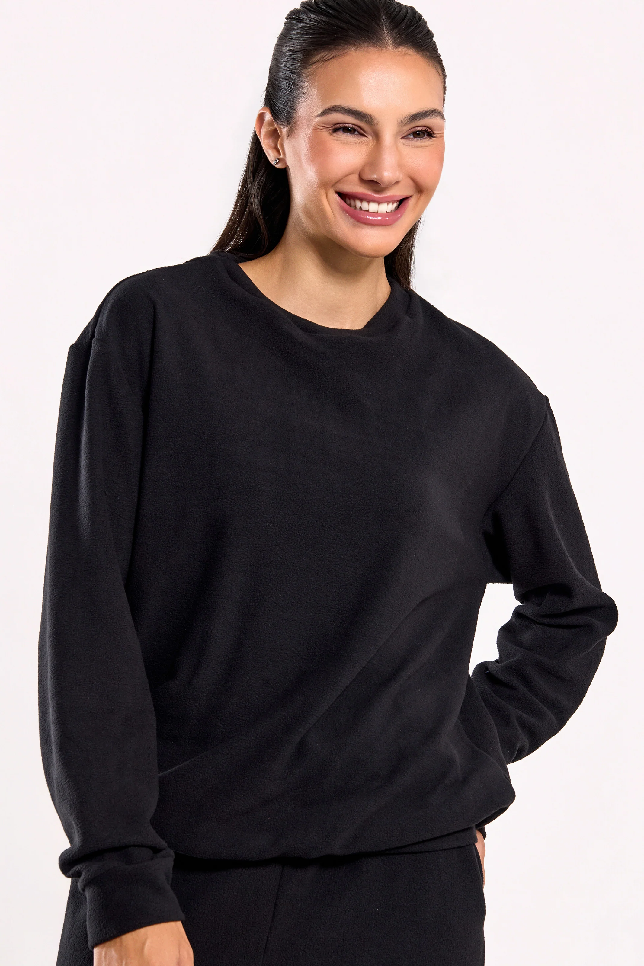 Casaco Térmico de Fleece Preto - Image 3
