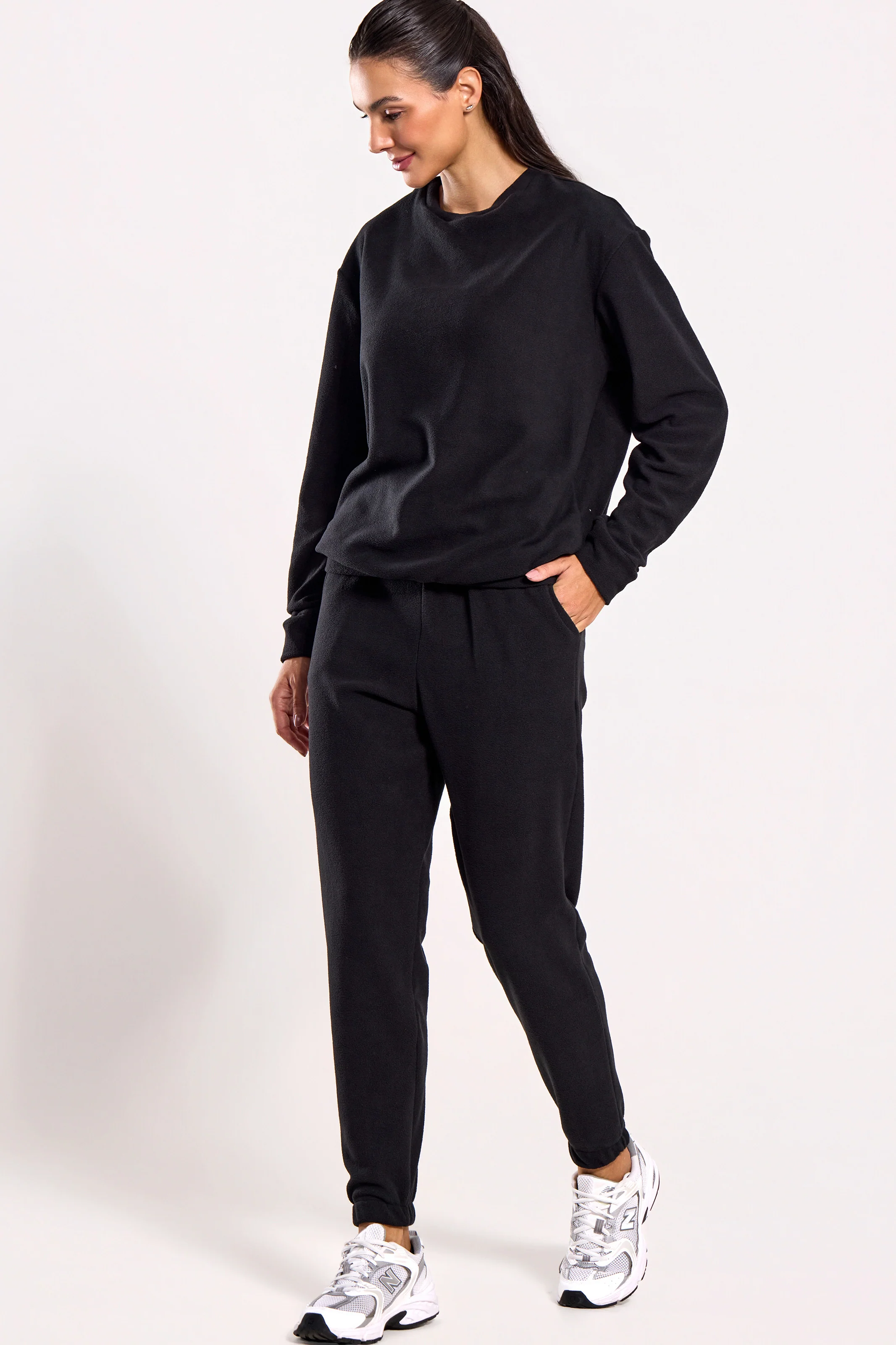 Casaco Térmico de Fleece Preto - Image 5