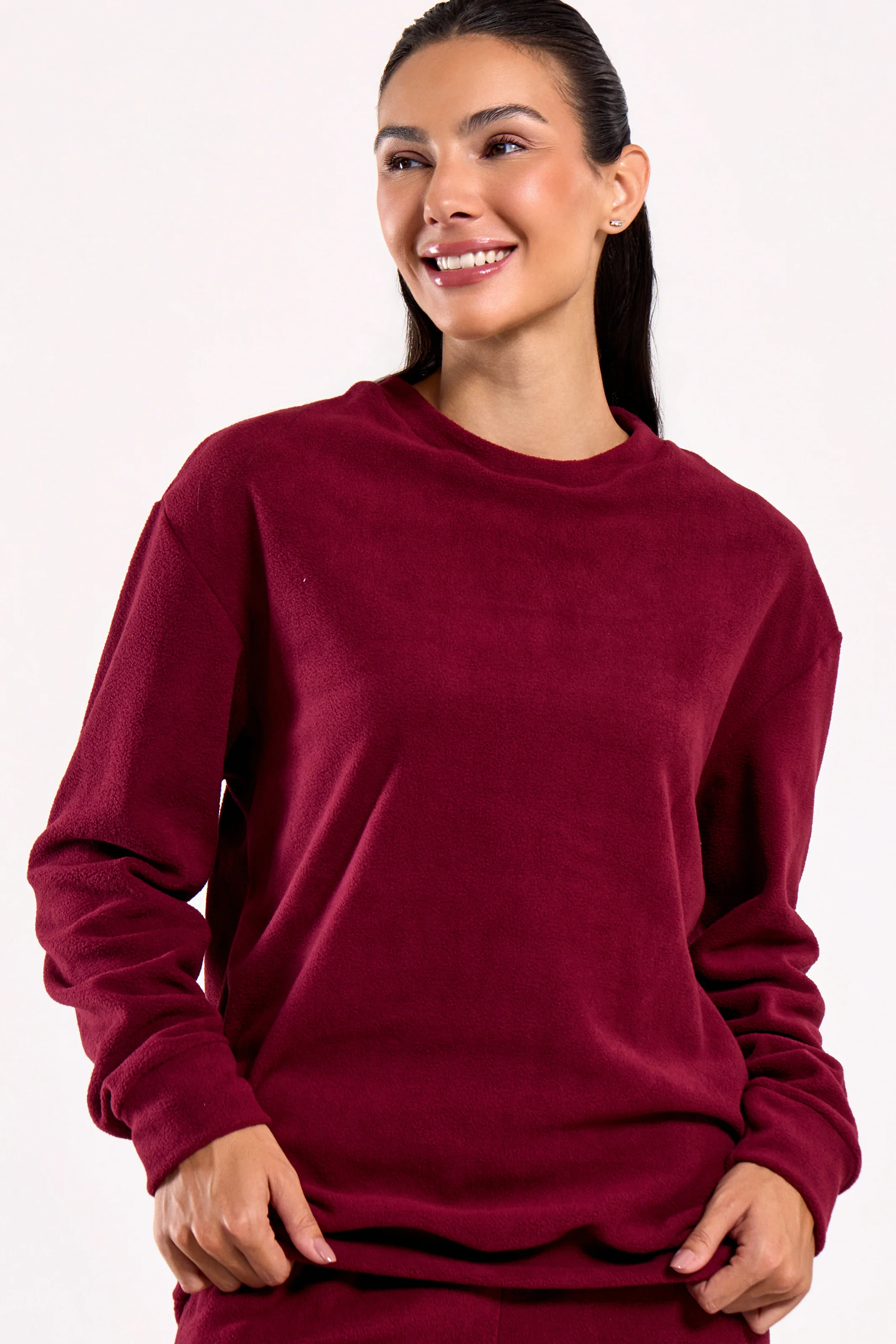 Casaco Térmico de Fleece Vinho - Image 3