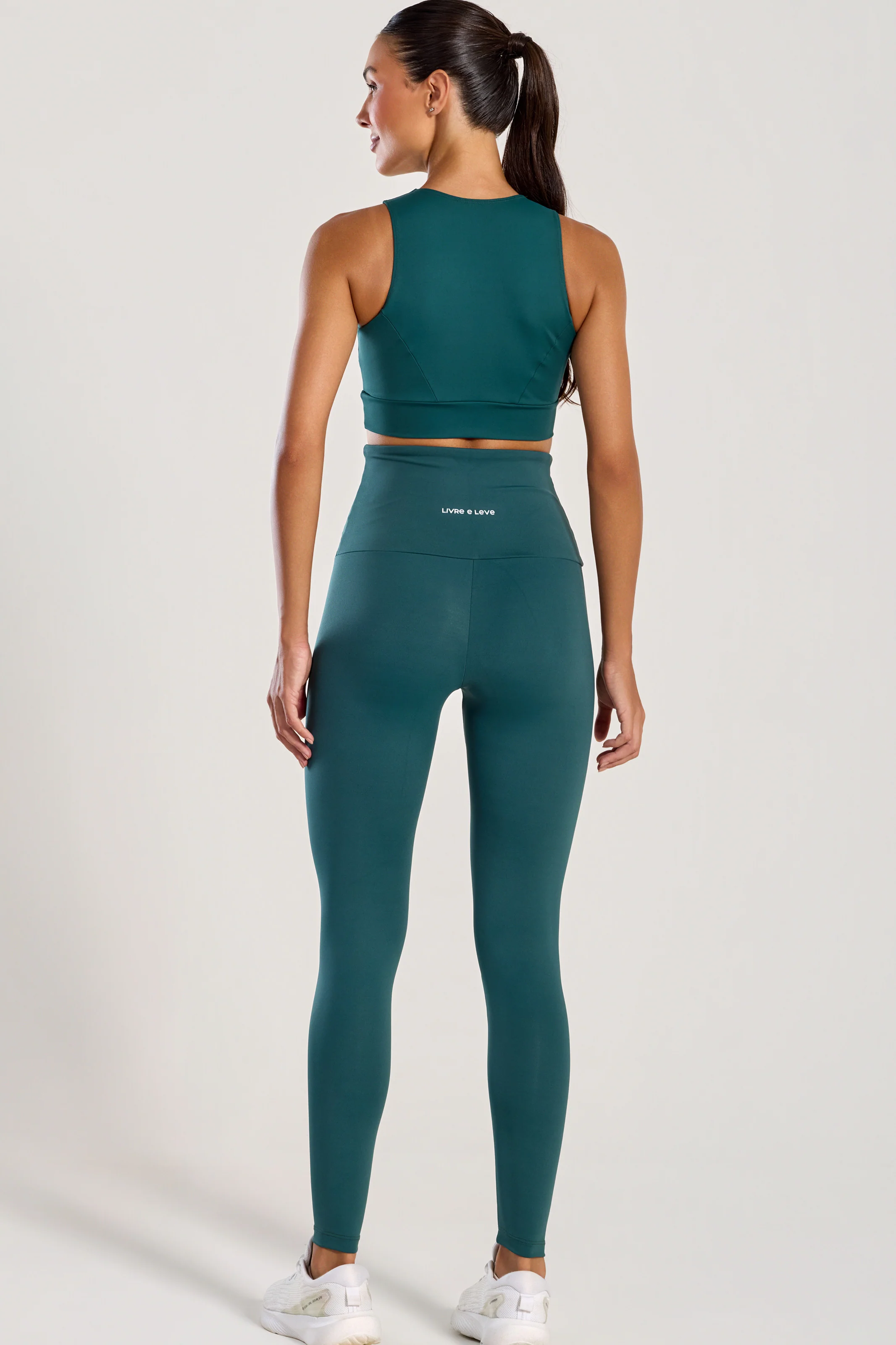 Conjunto Top e Legging Anticelulite Verde - Image 4