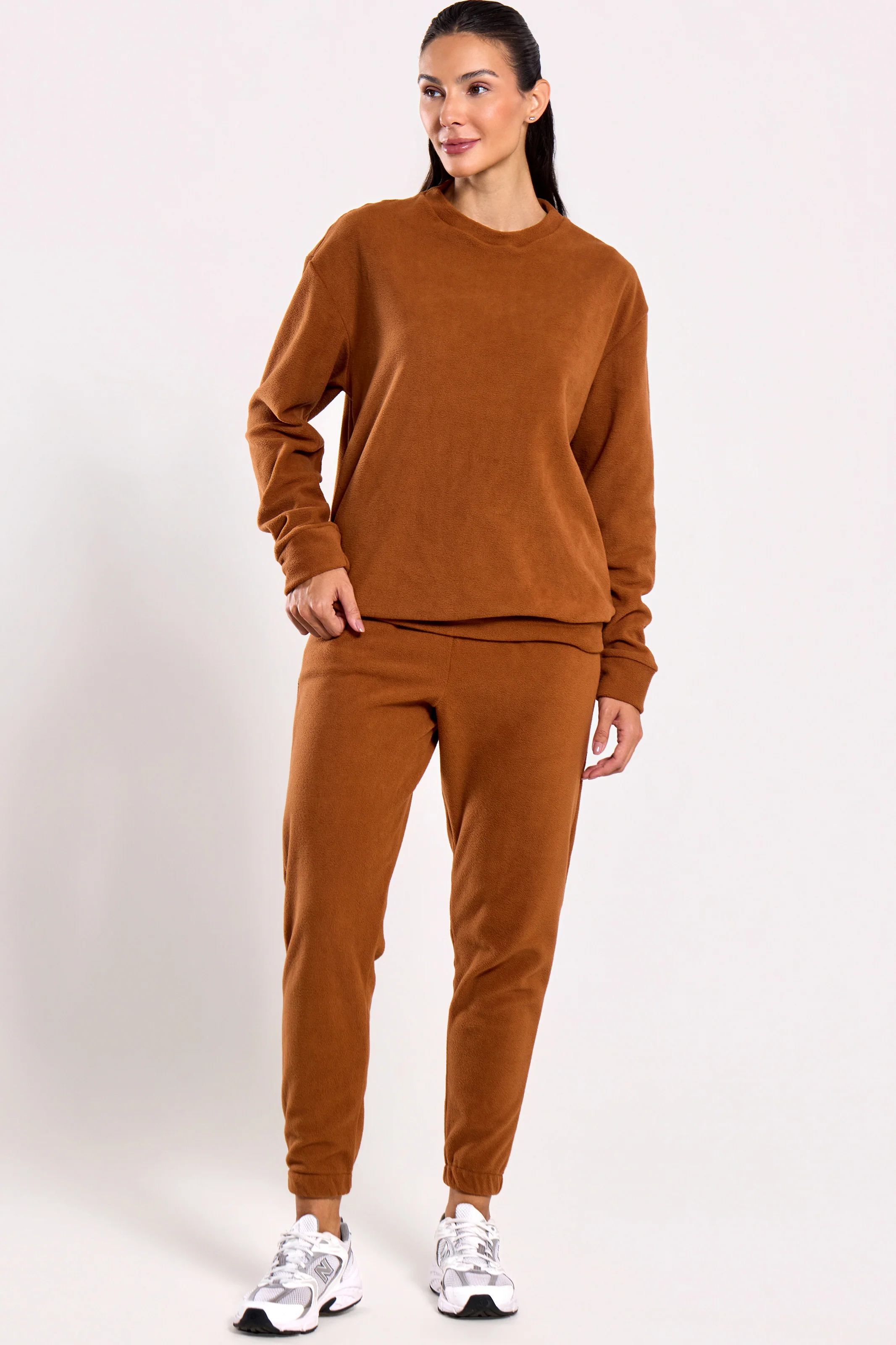 Conjunto Térmico de Fleece Marrom - Image 2
