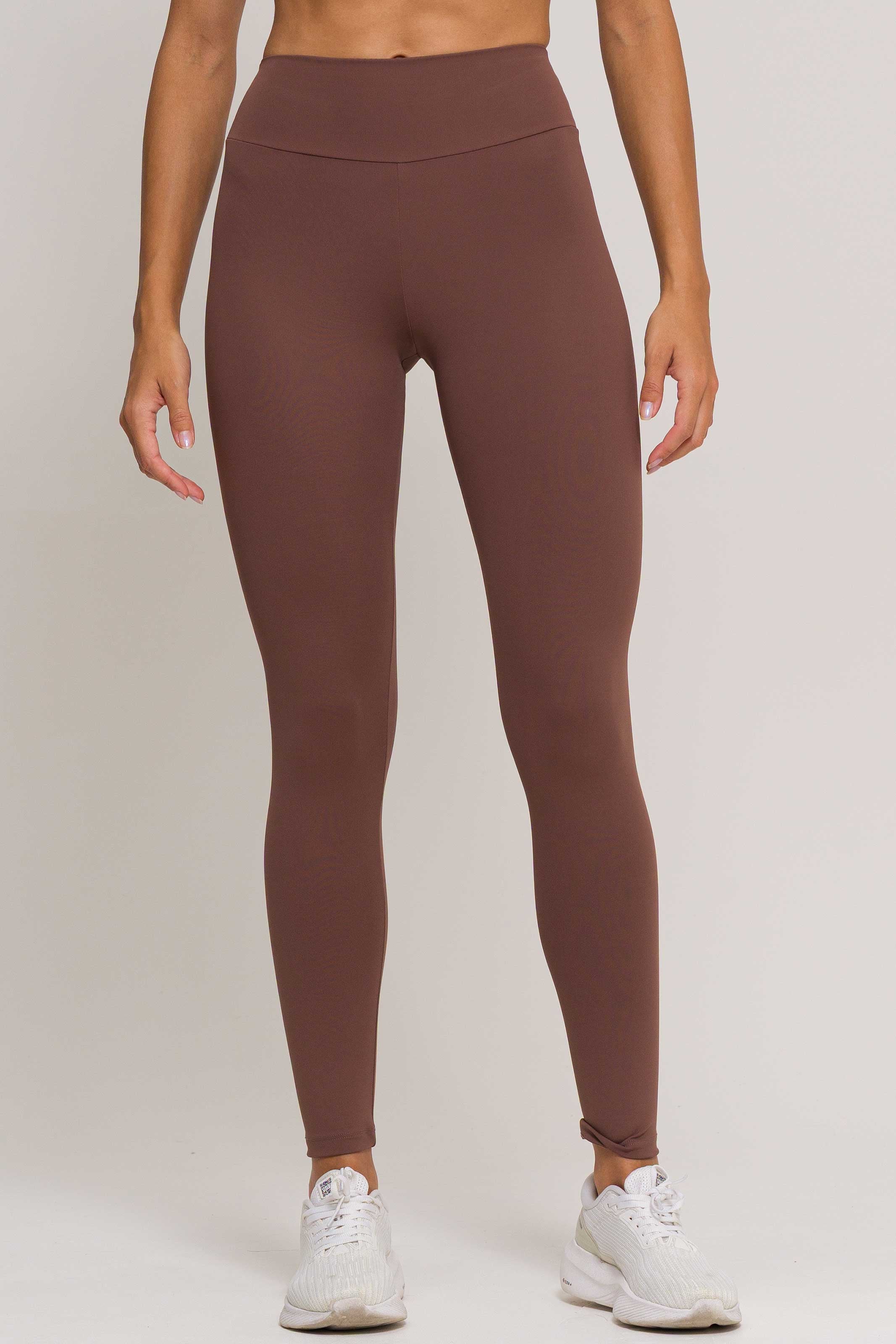 Conjunto Top Alcinha e Legging Poliamida Marrom - Image 4