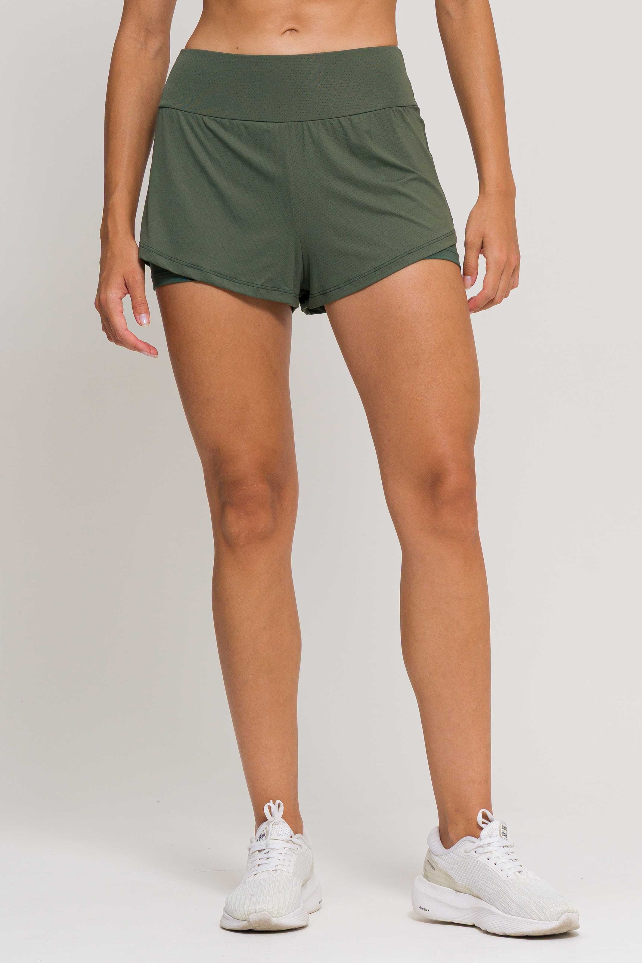 Conjunto Top Alcinha e Short Soltinho Poliamida Verde - Image 4