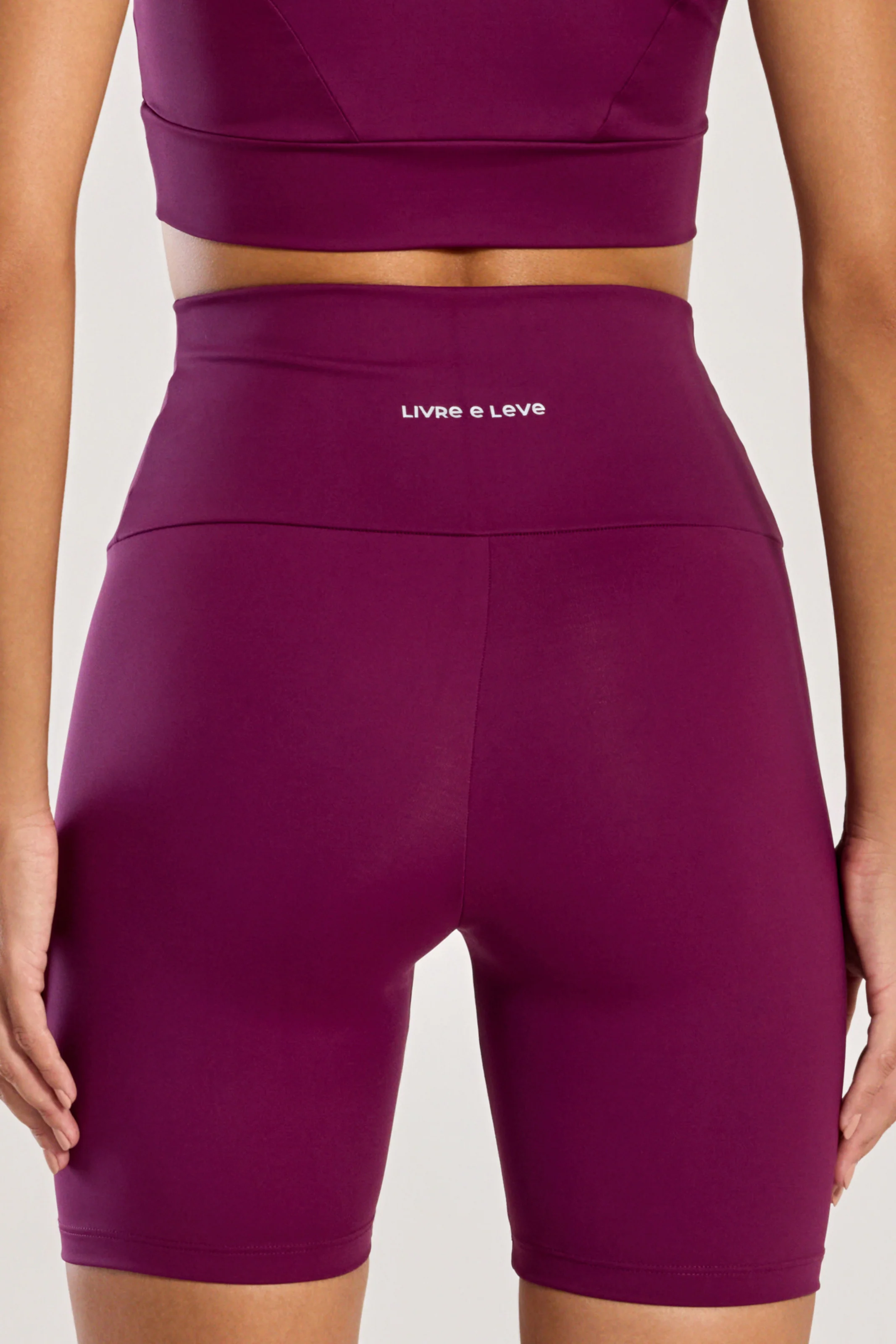 Conjunto Top e Bermuda Anticelulite Roxo - Image 4