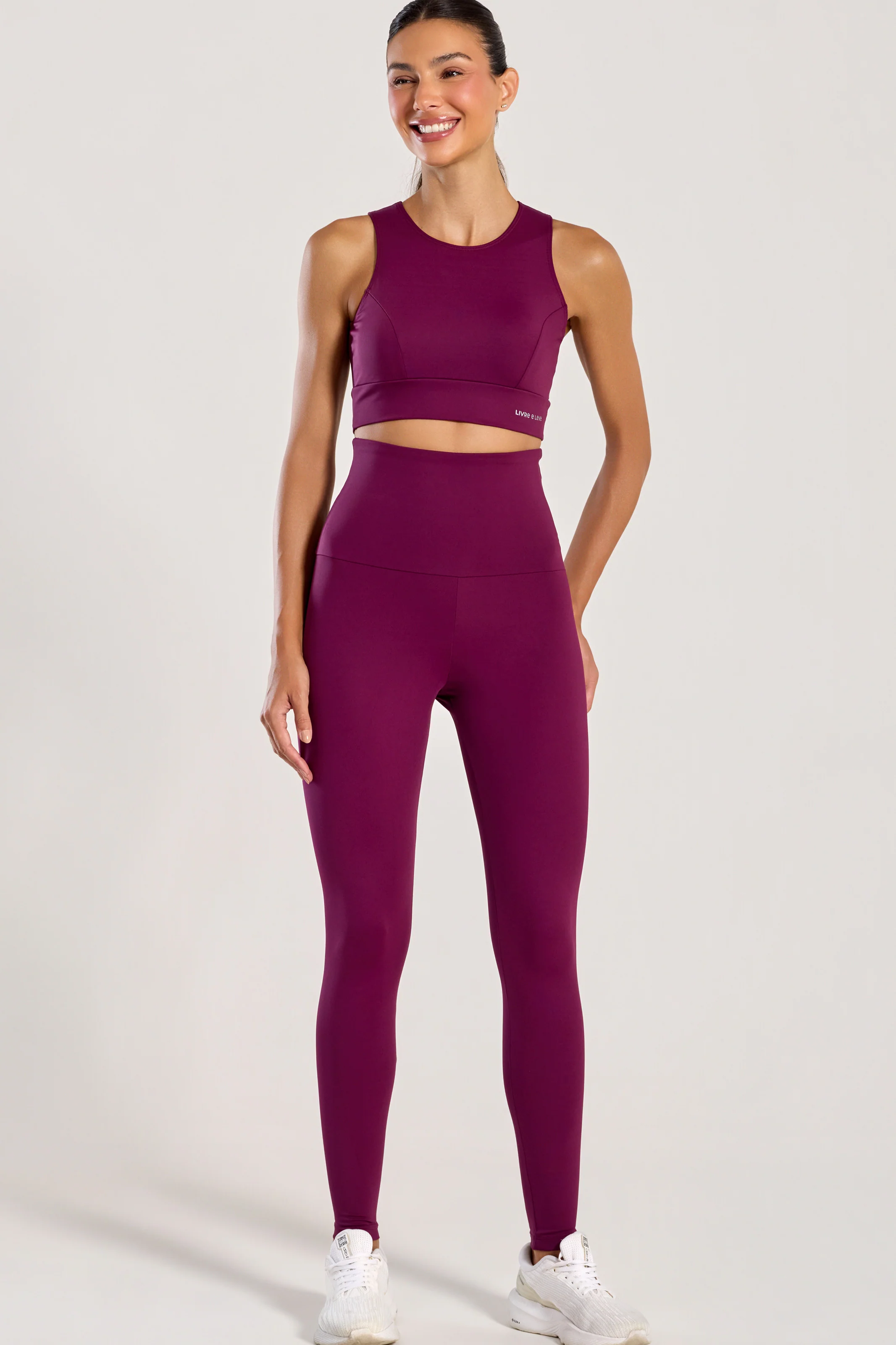 Conjunto Top e Legging Anticelulite Roxo - Image 4