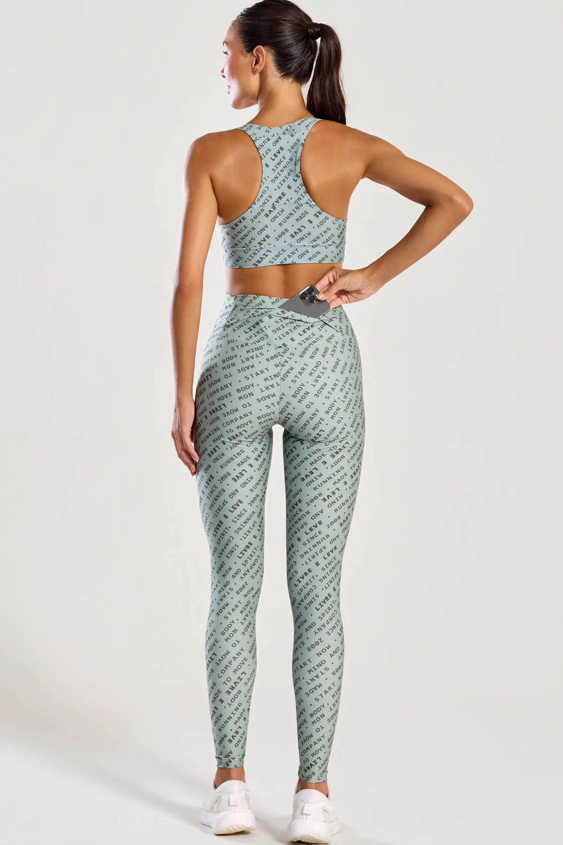 Conjunto Top e Legging com Bolso Impulso Verde - Image 2
