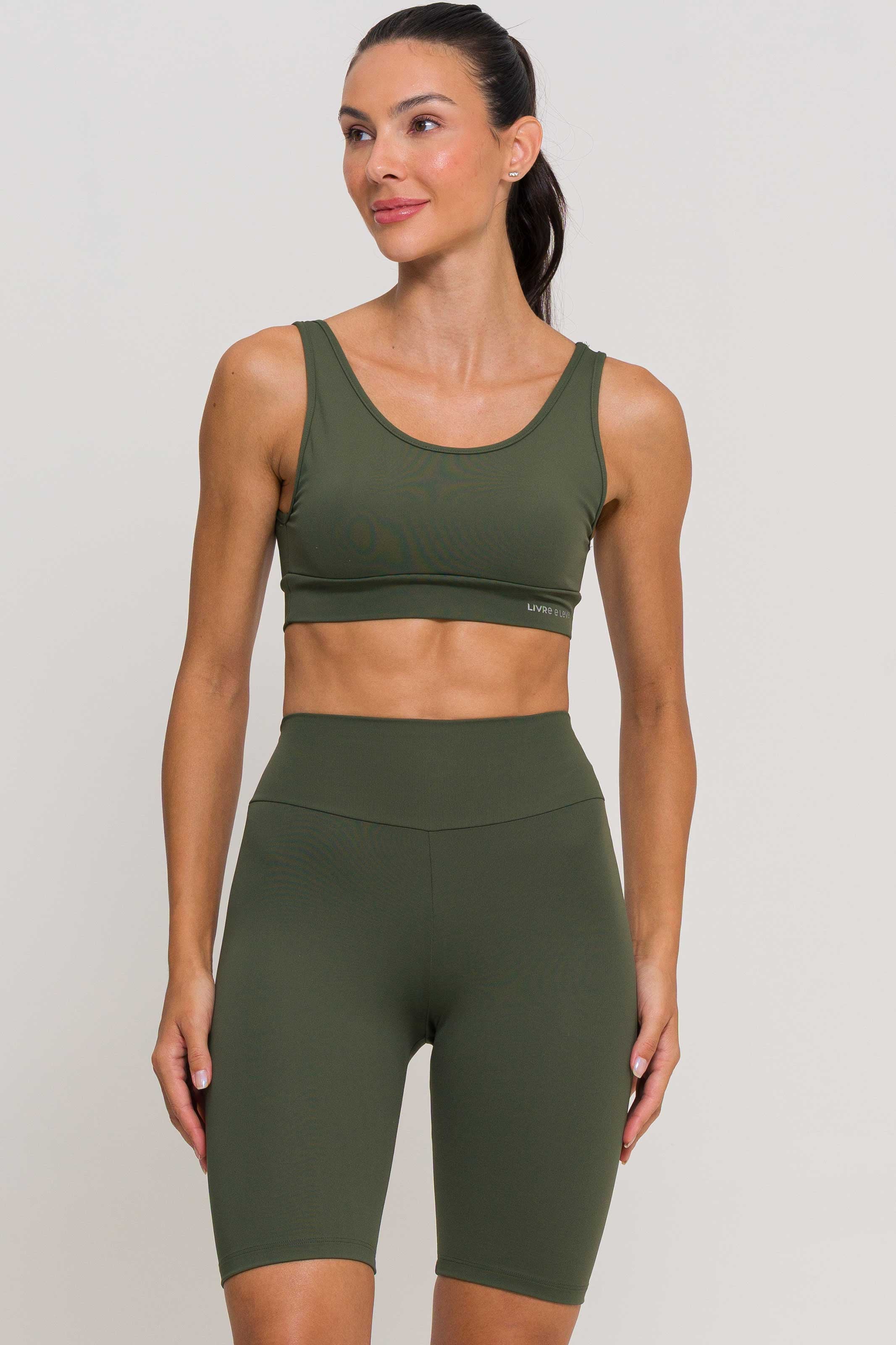 Conjunto Top Regata e Bermuda Poliamida Verde - Image 5