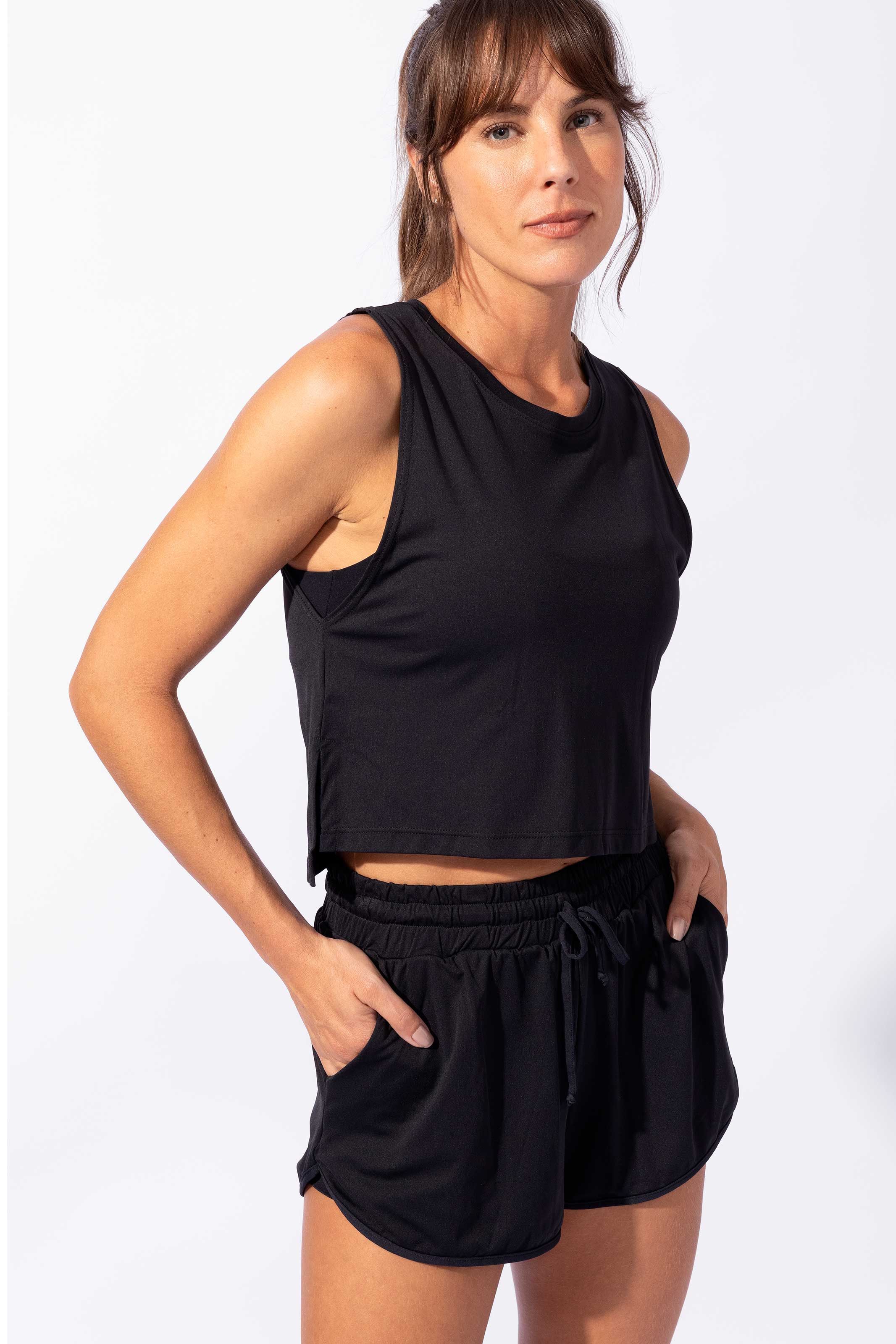 Cropped de Poliamida Preto - Image 4