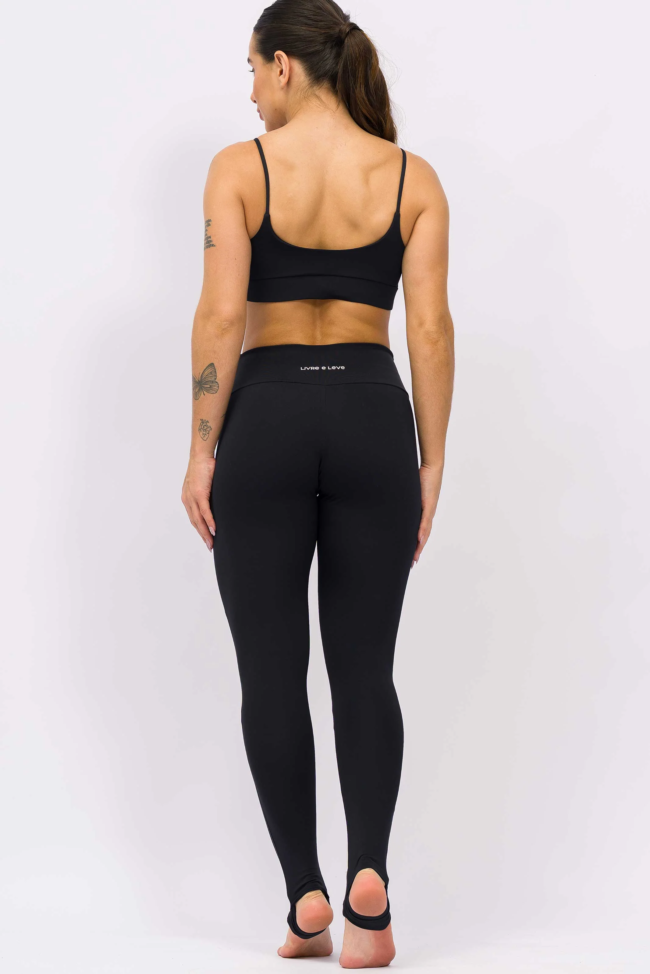 Legging Blackout com Pezinho de Poliamida Preta - Image 5