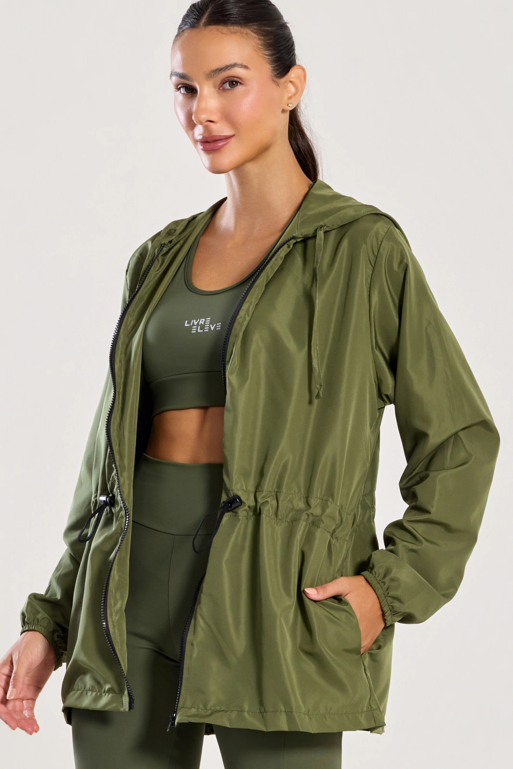 Parka Corta Vento Verde - Image 3