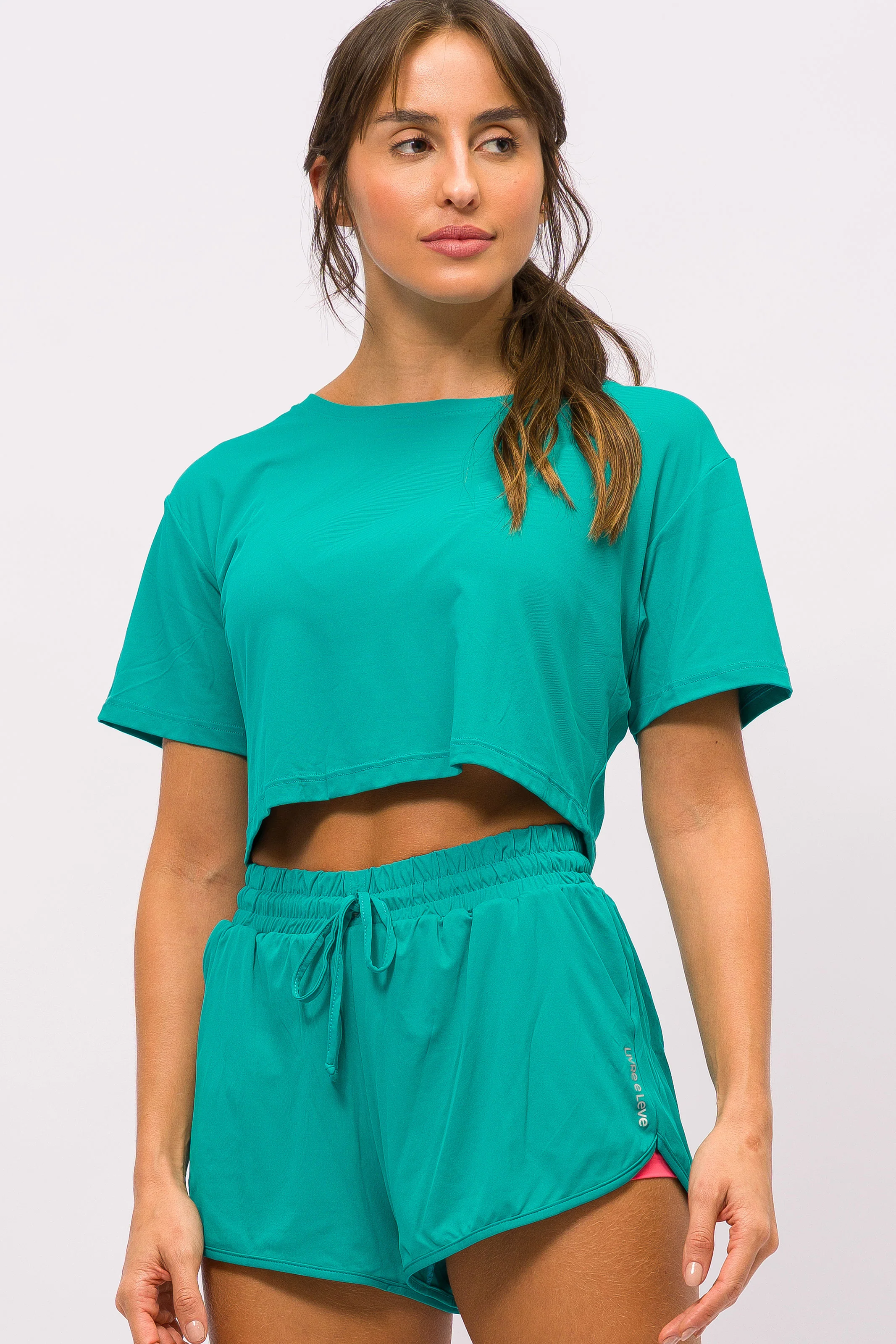 T-Shirt Cropped de Poliamida Malaquita - Image 5