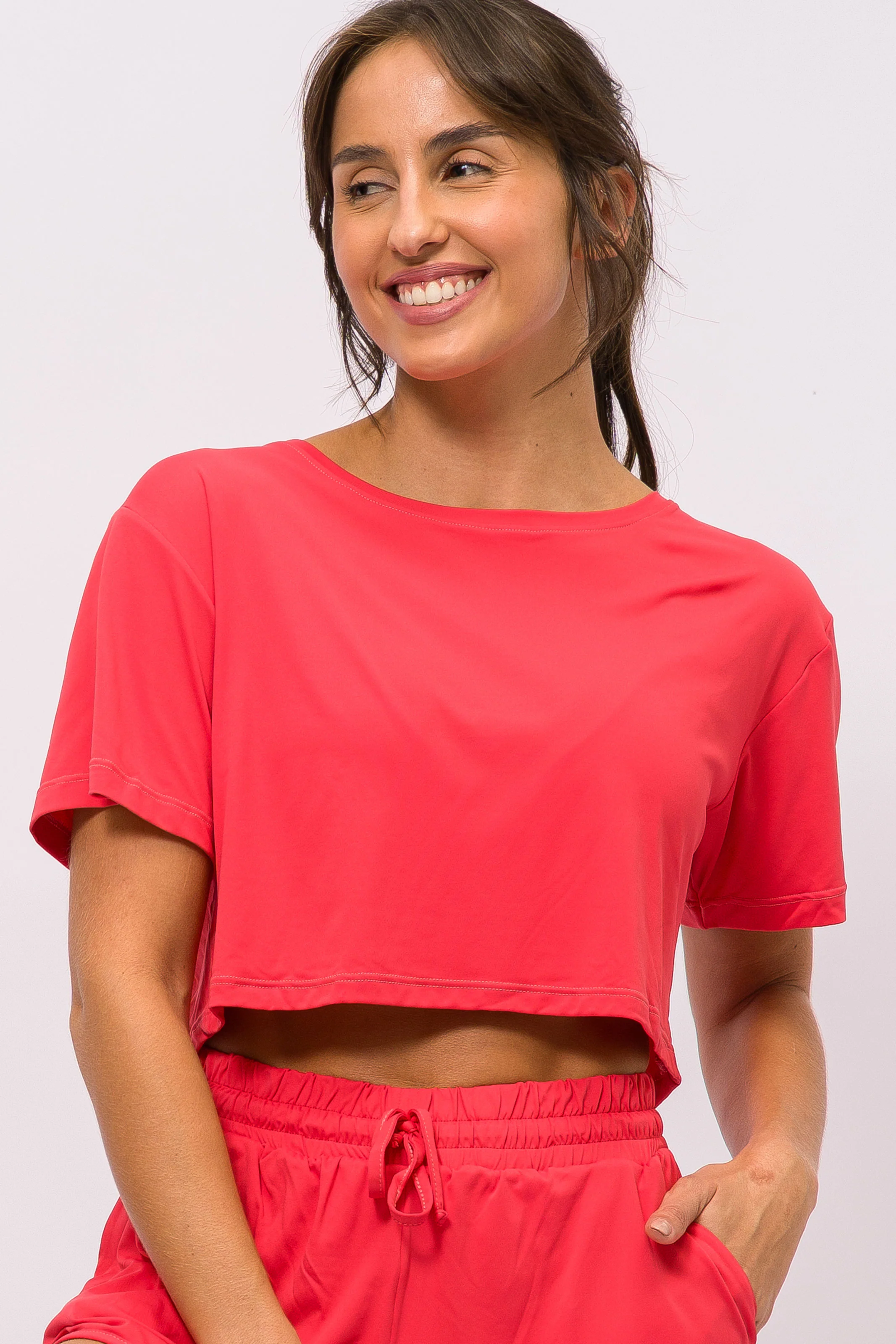 T-Shirt Cropped de Poliamida Melancia - Image 3