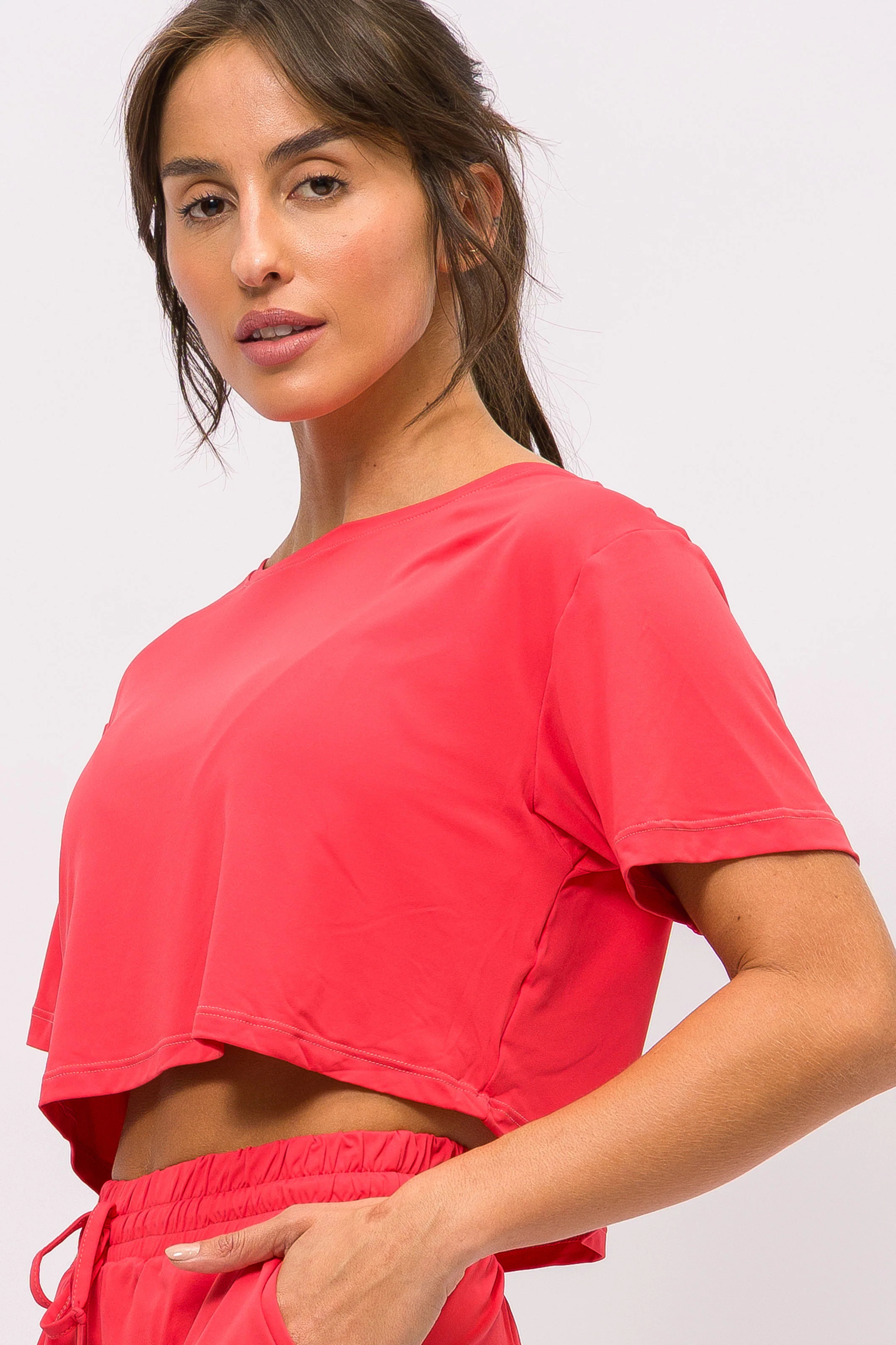 T-Shirt Cropped de Poliamida Melancia - Image 4