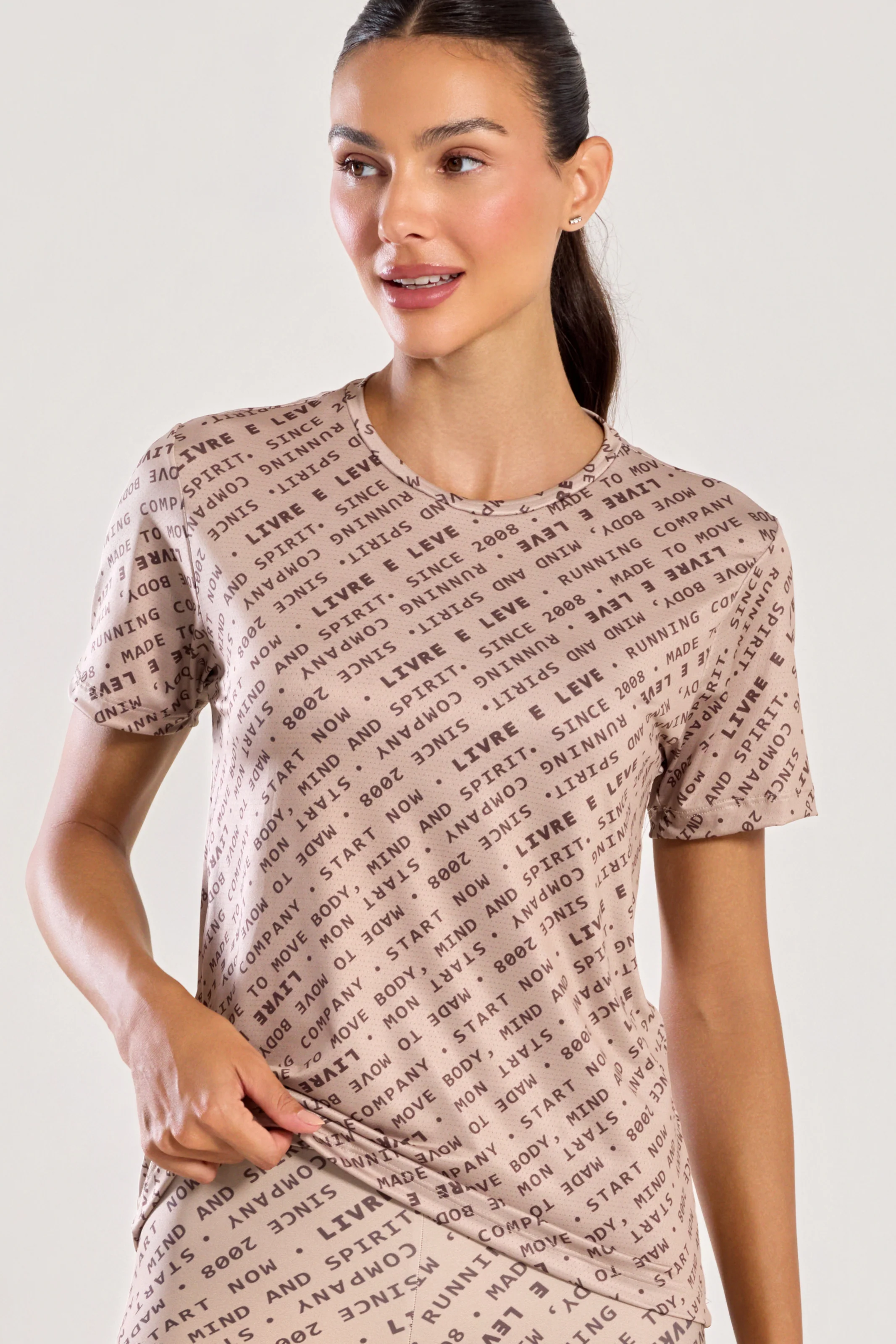 T-Shirt Furadinha Impulso Marrom - Image 4