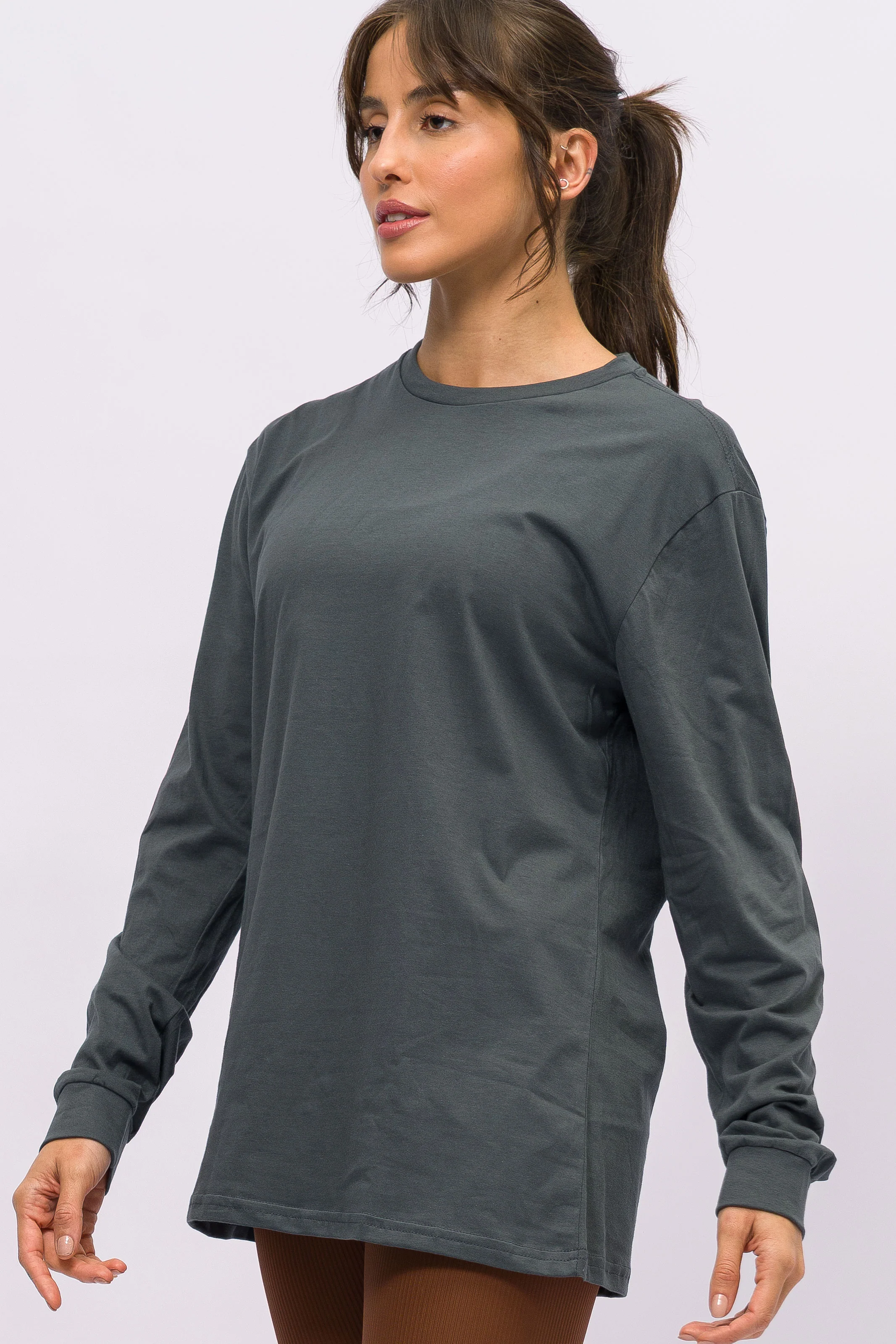 Blusa Manga Longa Chumbo - Image 3
