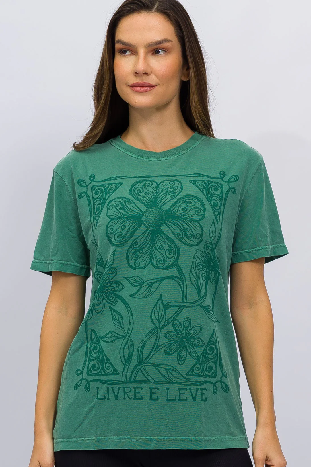 T-Shirt Verde Aura Botânica - Image 4