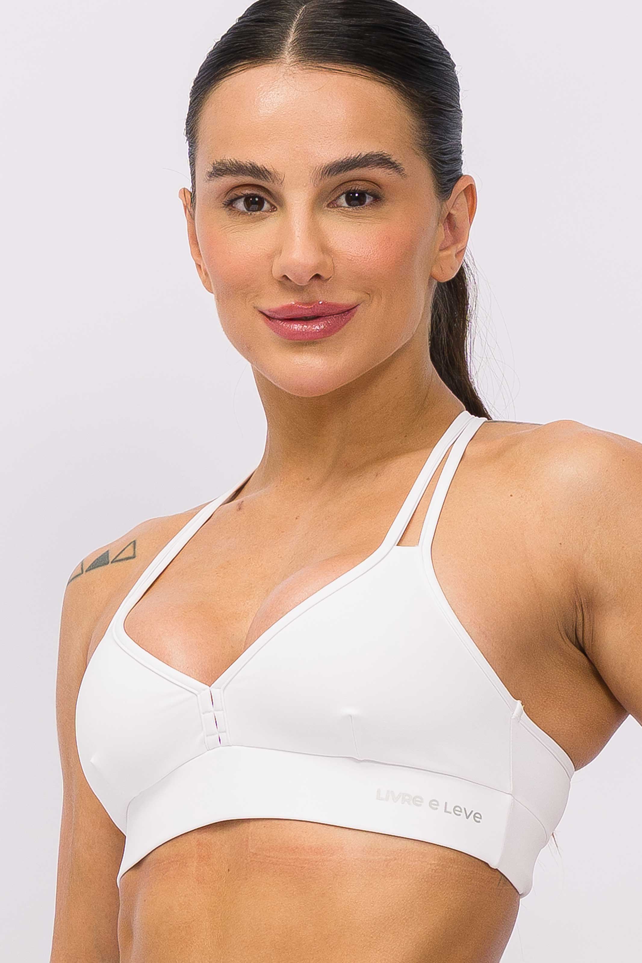 Top Alças Duplas com Bojo Branco - Image 3