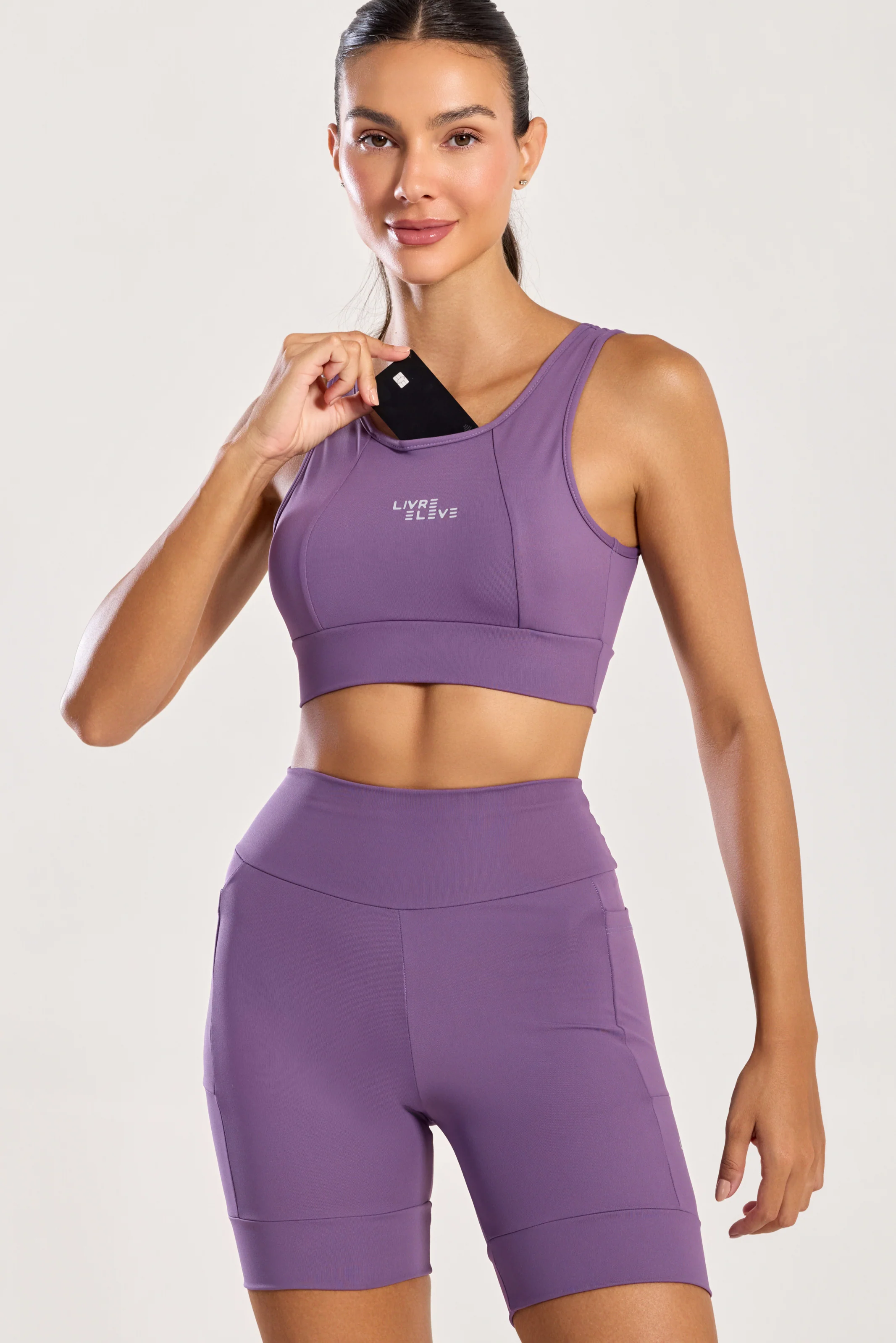 Top com Bolso na Frente Lilás - Image 4