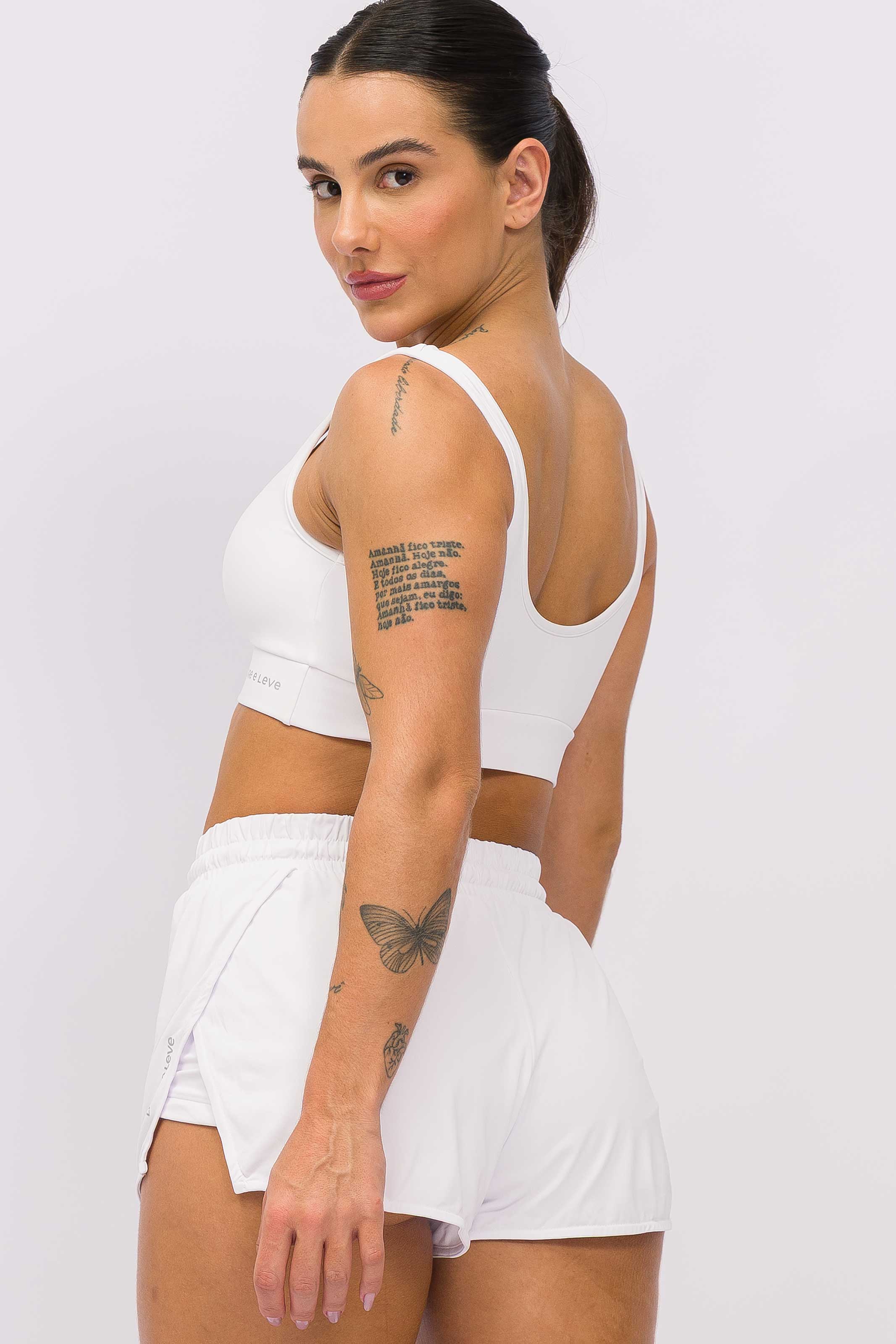 Top Decote Franzido com Bojo Branco - Image 5