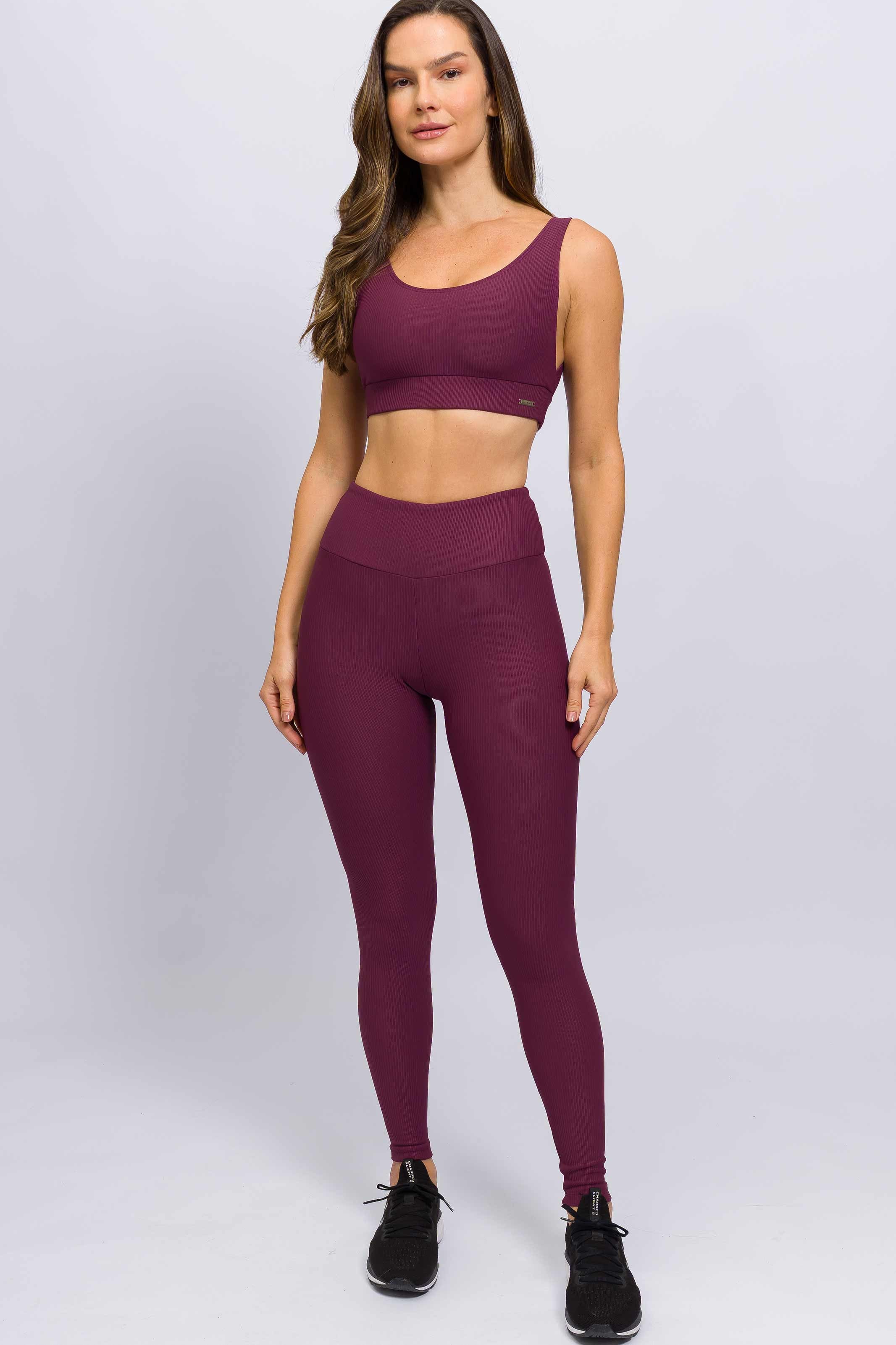 Top Regata Canelado Roxo - Image 5