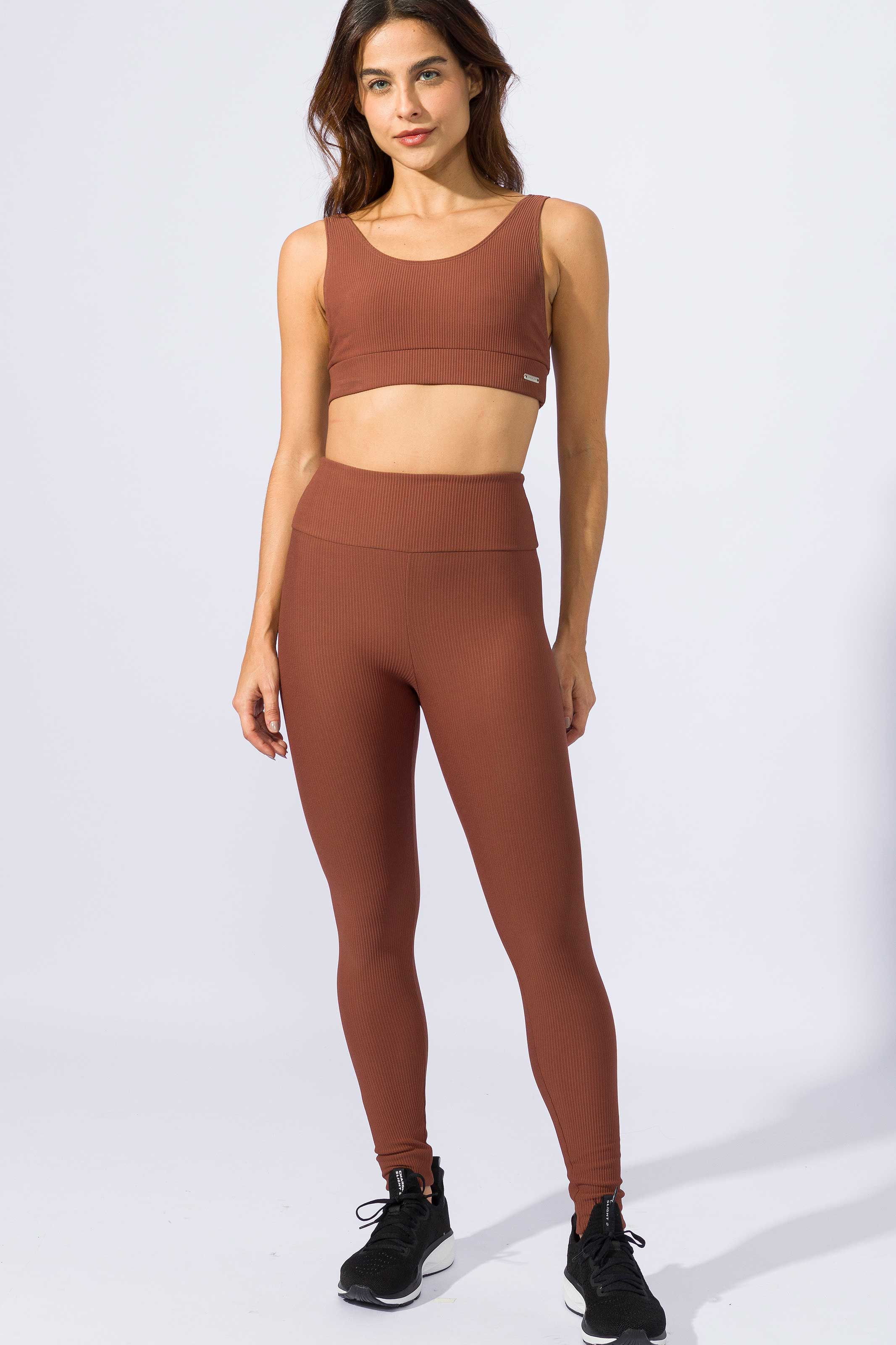 Top Fitness Regata Canelado Chocolate - Image 4